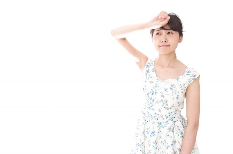 熱中症が気になる女性