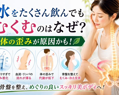 水をたくさん飲んでもむくみのはなぜ？