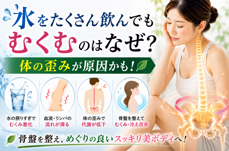 水をたくさん飲んでもむくみのはなぜ？