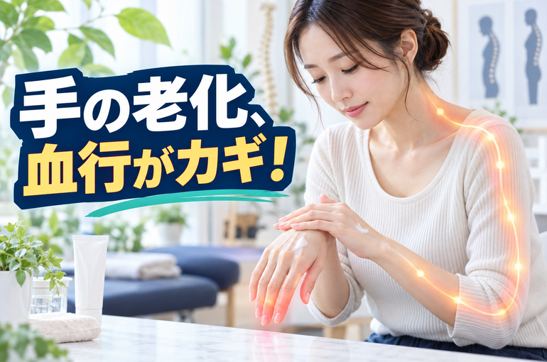 手の老化と姿勢ケア