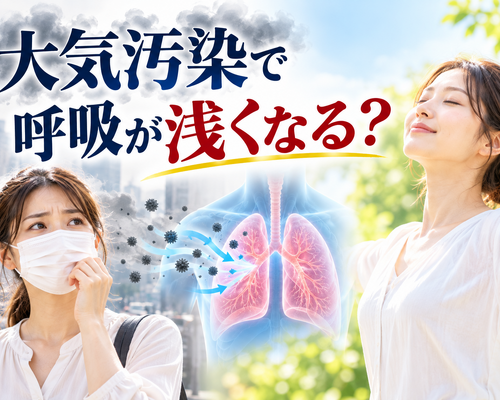 大気汚染で呼吸が浅くなる？