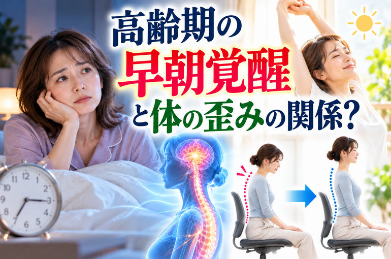 早朝覚醒と体の歪みを解説